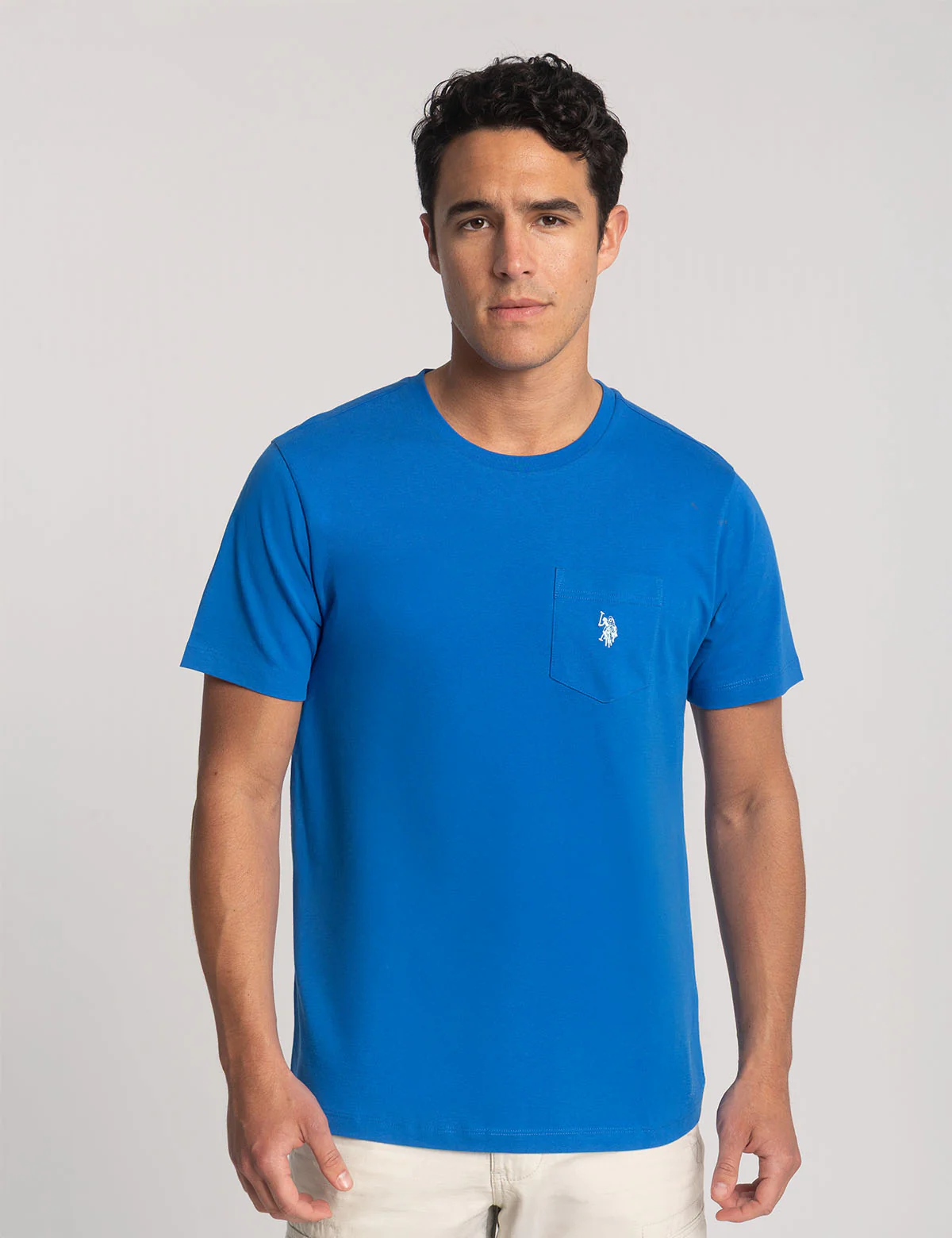 

Футболка U.S. Polo Assn Small Logo Pocket, ярко-синий