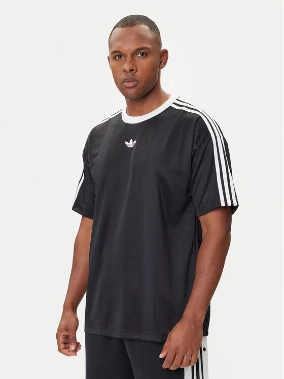 Футболка loose fit adicolor Jacquard Adidas, черный