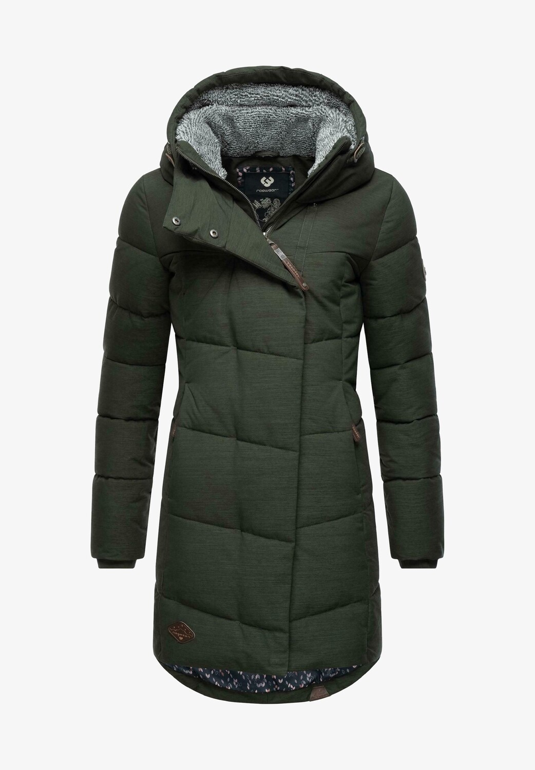 

Пальто зимнее Ragwear длинное, оливковый, Зеленый, Пальто зимнее Ragwear длинное, оливковый