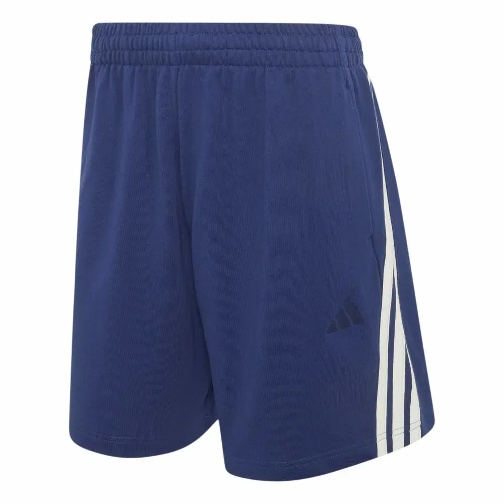 Мужские спортивные шорты из хлопка Kit 3 Stripes Adidas, Blue — фото 3