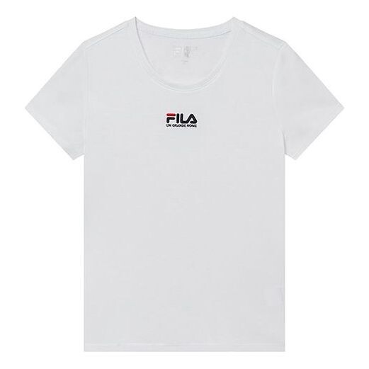 

Футболка short sleeve 2019 minimalistic embroidered short sleeve t white Fila, белый
