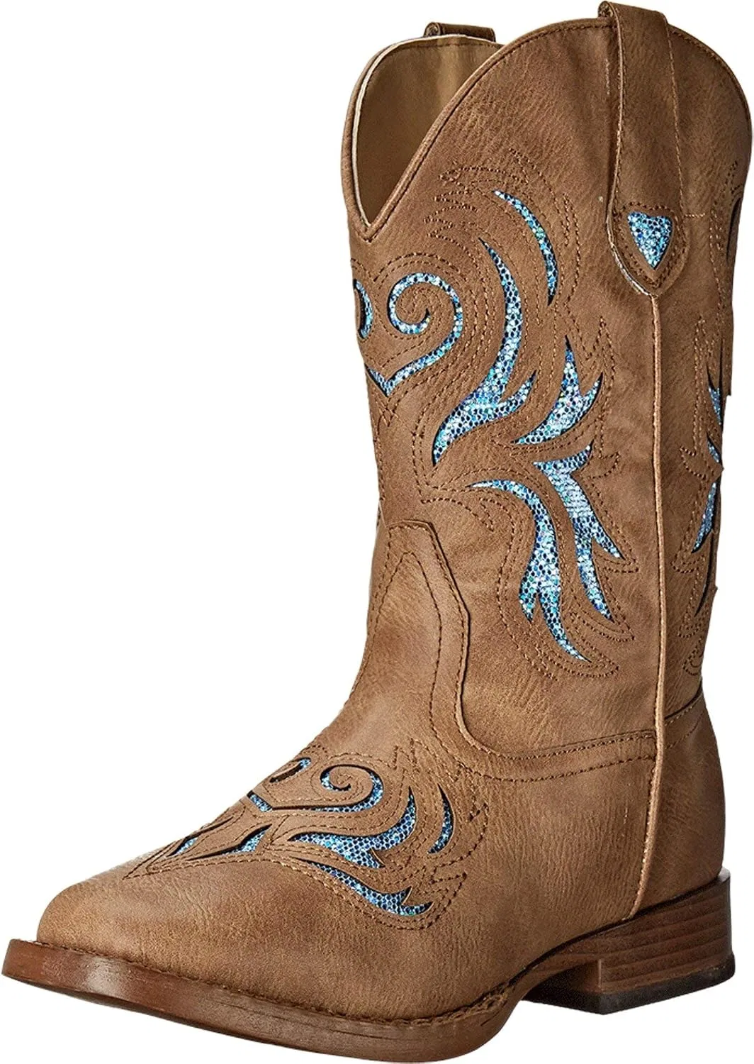 Детские сапоги для девочек с блестками Glitter Breeze ROPER, Tan