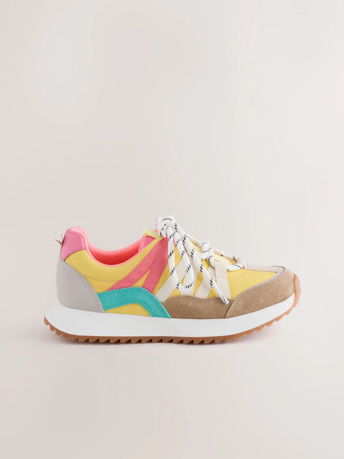 Кроссовки с эластичными шнурками, модель Bright Lace-Up Next, яркий — фото 2