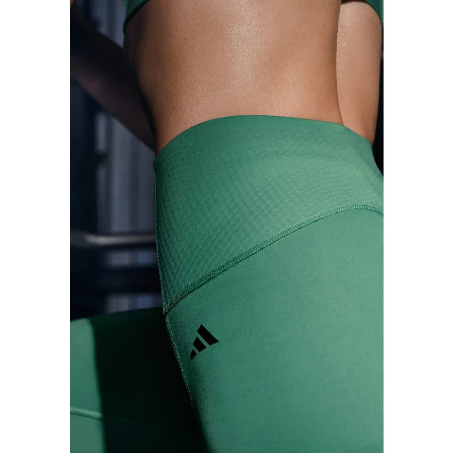 Леггинсы с высокой посадкой Optime PrimeLift 7/8 adidas Performance, Зеленый — фото 4