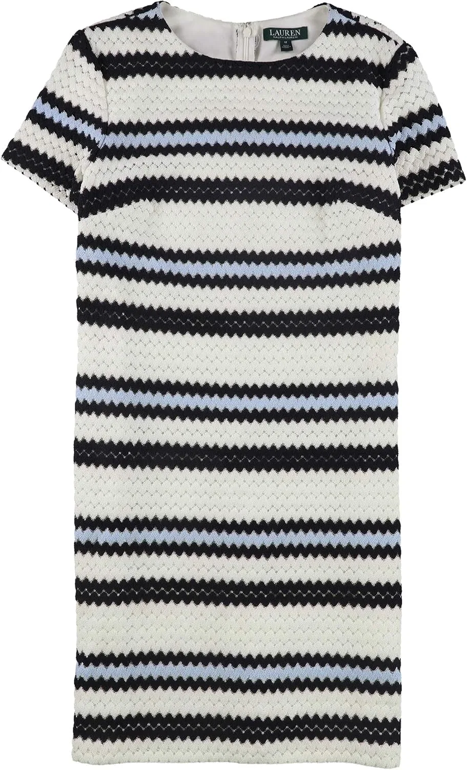 Женское платье-футляр с шевронным узором Ralph Lauren, White