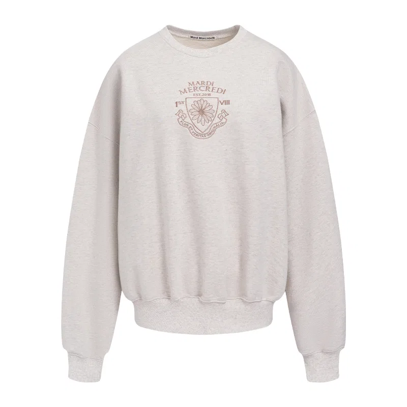 Детский свитшот с круглым вырезом MARDI MERCREDI, Dusty Gray
