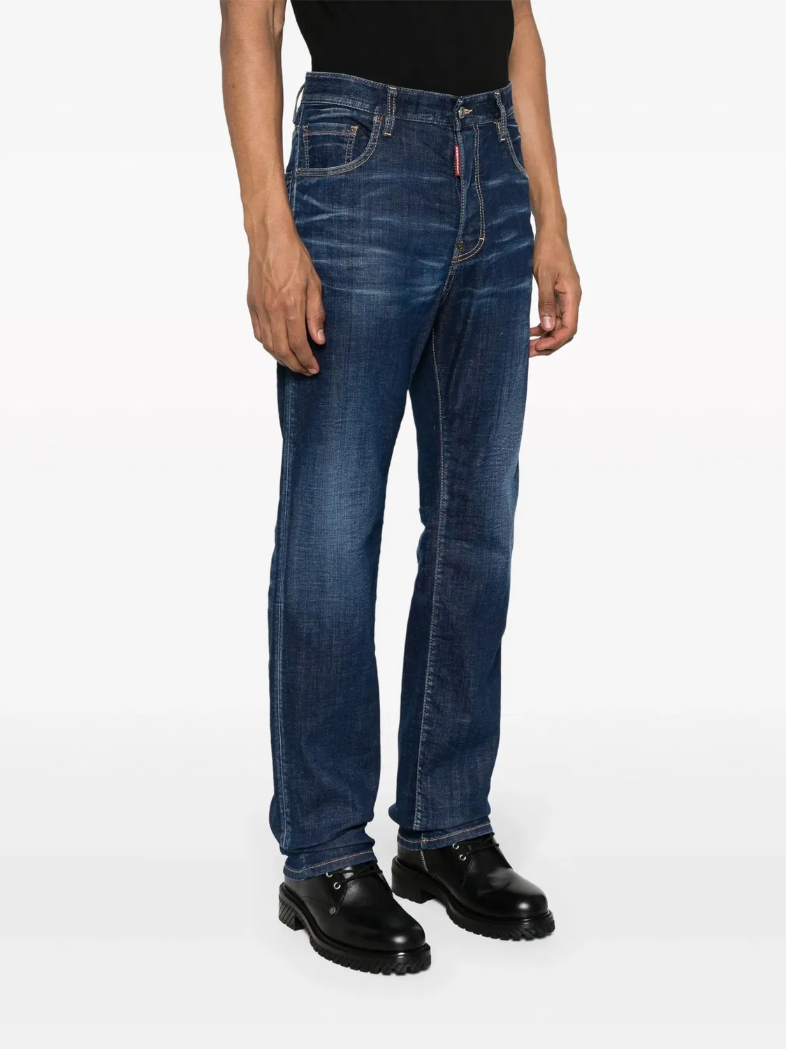 Джинсы DSquared2 642 Straight-Leg — фото 4