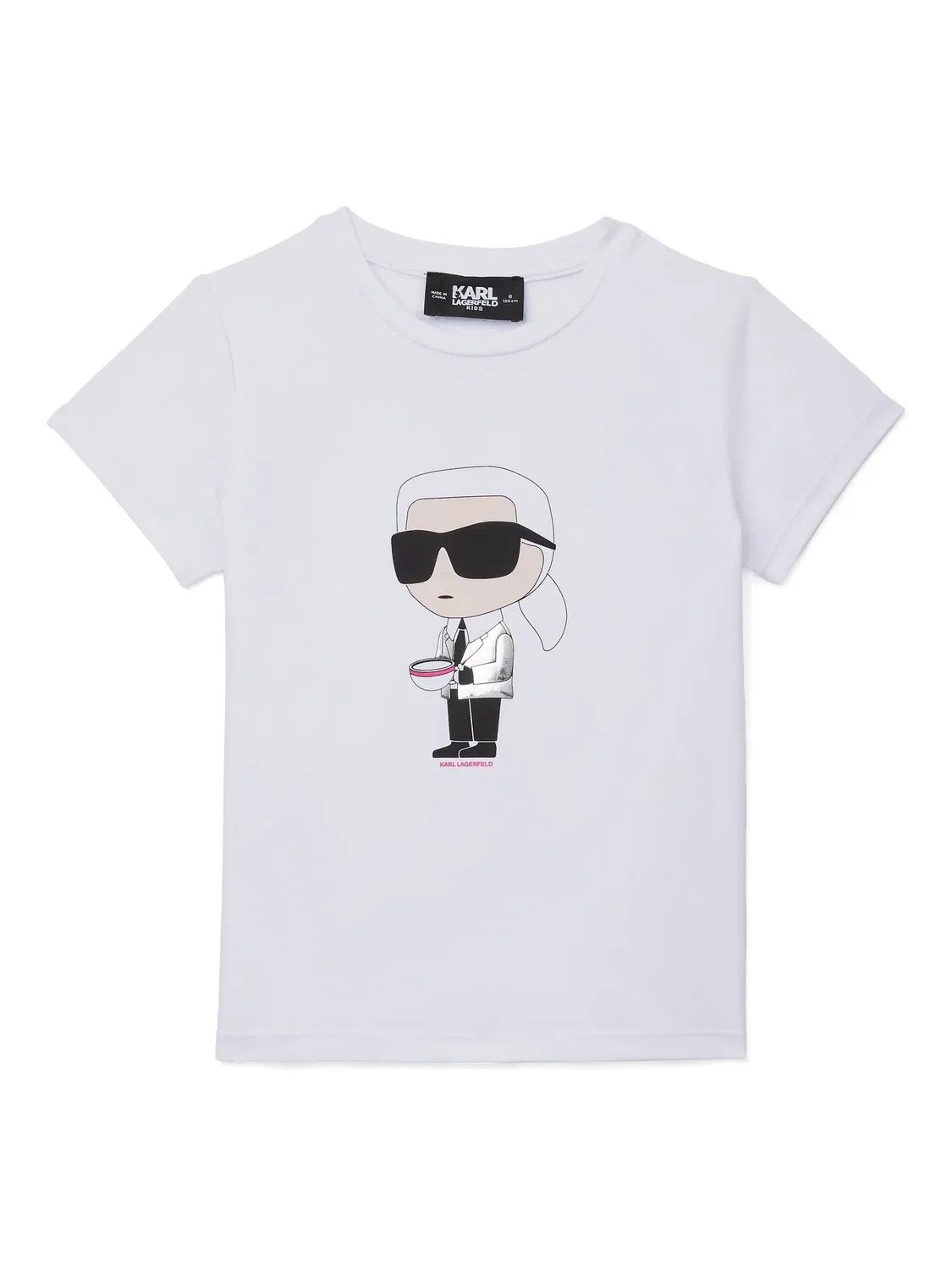 Karl Lagerfeld Белая футболка для девочек