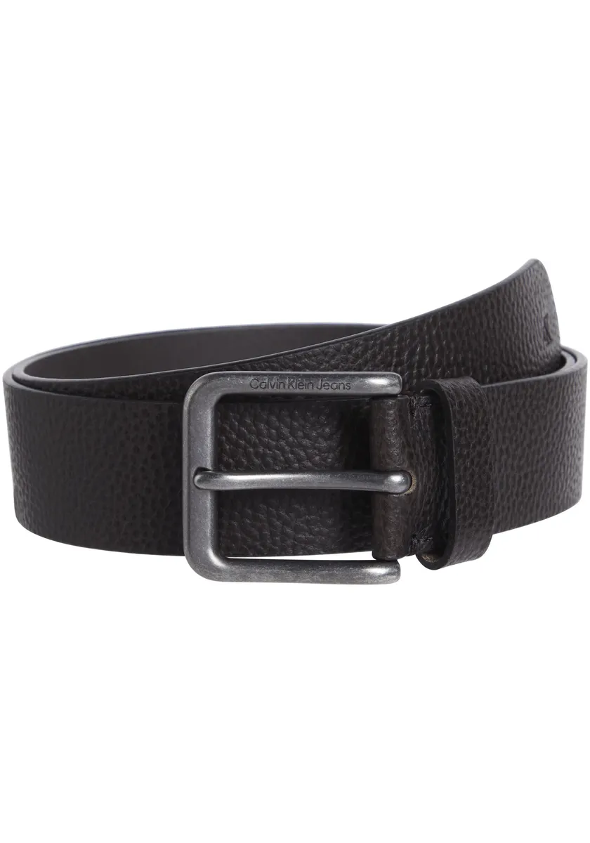 

Кожаный ремень Calvin Klein Jeans "CLASSIC RO LTHR BELT 40MM" с тисненым логотипом, коричневый