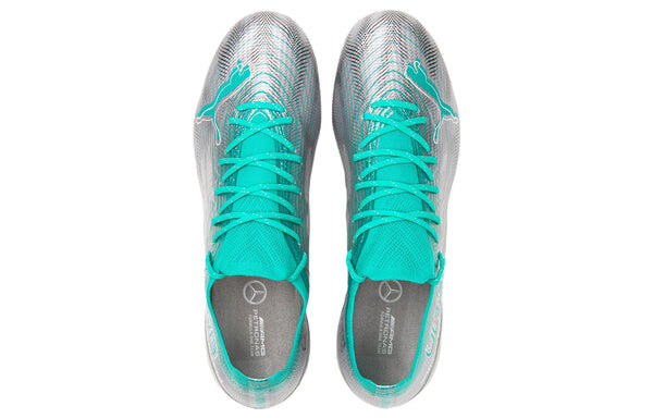 Кроссовки ultra 1.4 fg ag x mercedes-amg petronas f1 'silver spectra green' Puma, серебряный — фото 3