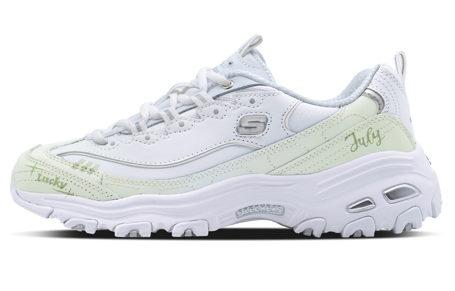 

Кроссовки Skechers Chunky Sneakers Women's Low-top White/green, зеленый