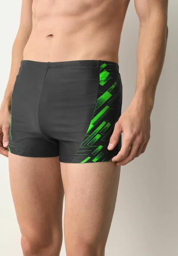 Плавки Regular fit, Next, swimming trunks, черный/зеленый
