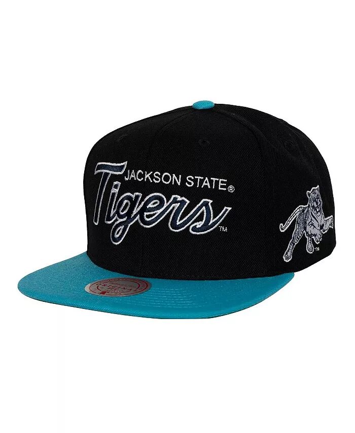 

Мужская черная бейсболка Jackson State Tigers Team Script 2.0 Snapback Mitchell & Ness