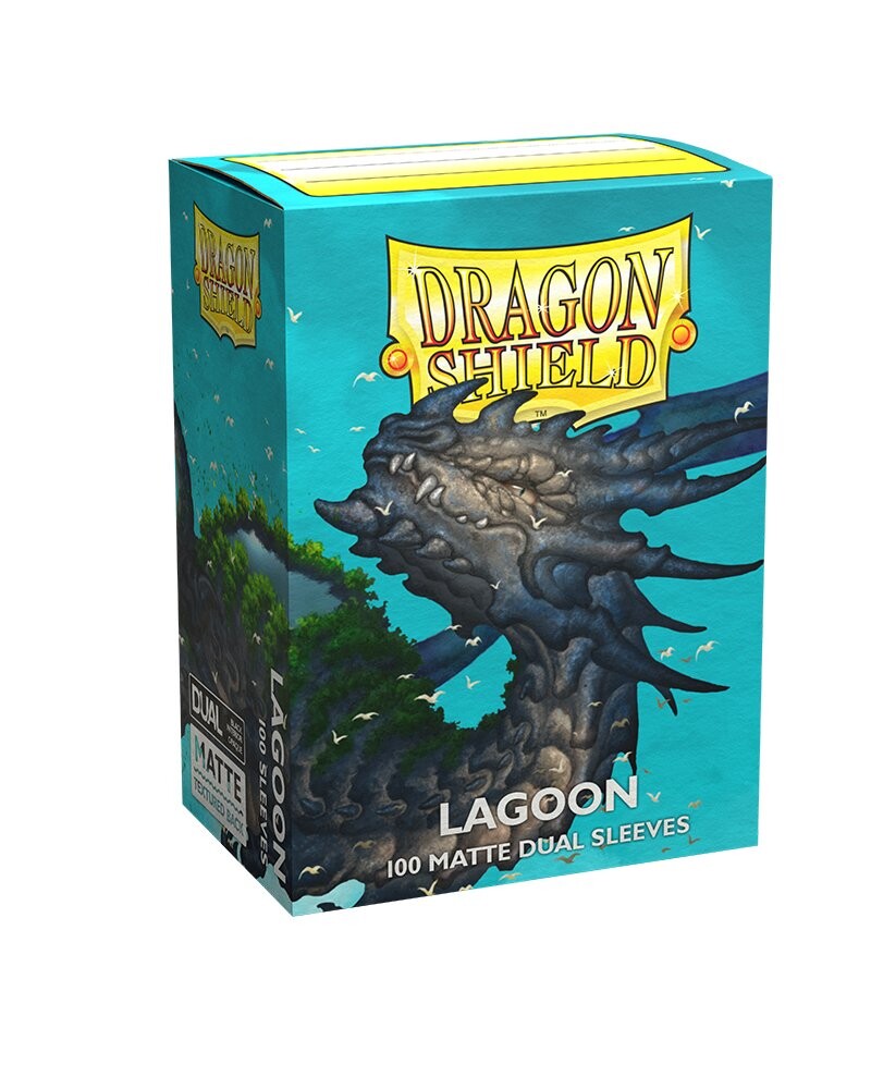 

ПРЕМИУМ-обложки для карточек для колоды Pokemon MtG Magic Dual MATTE Dragon Shield Sleeves Lagoon Protectors (100 шт.)