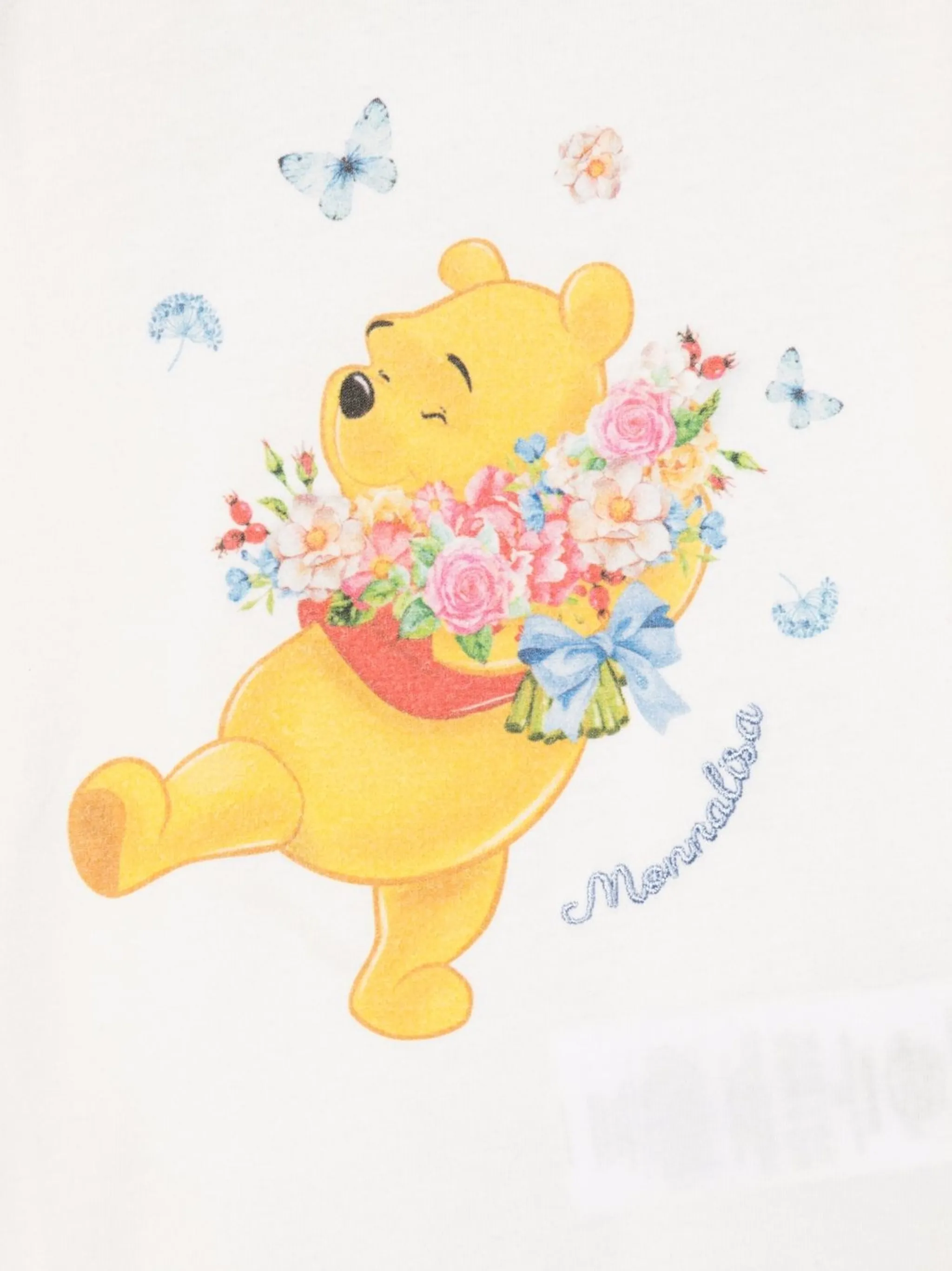 Футболка Winnie-the-Pooh с длинными рукавами Monnalisa, белый — фото 3
