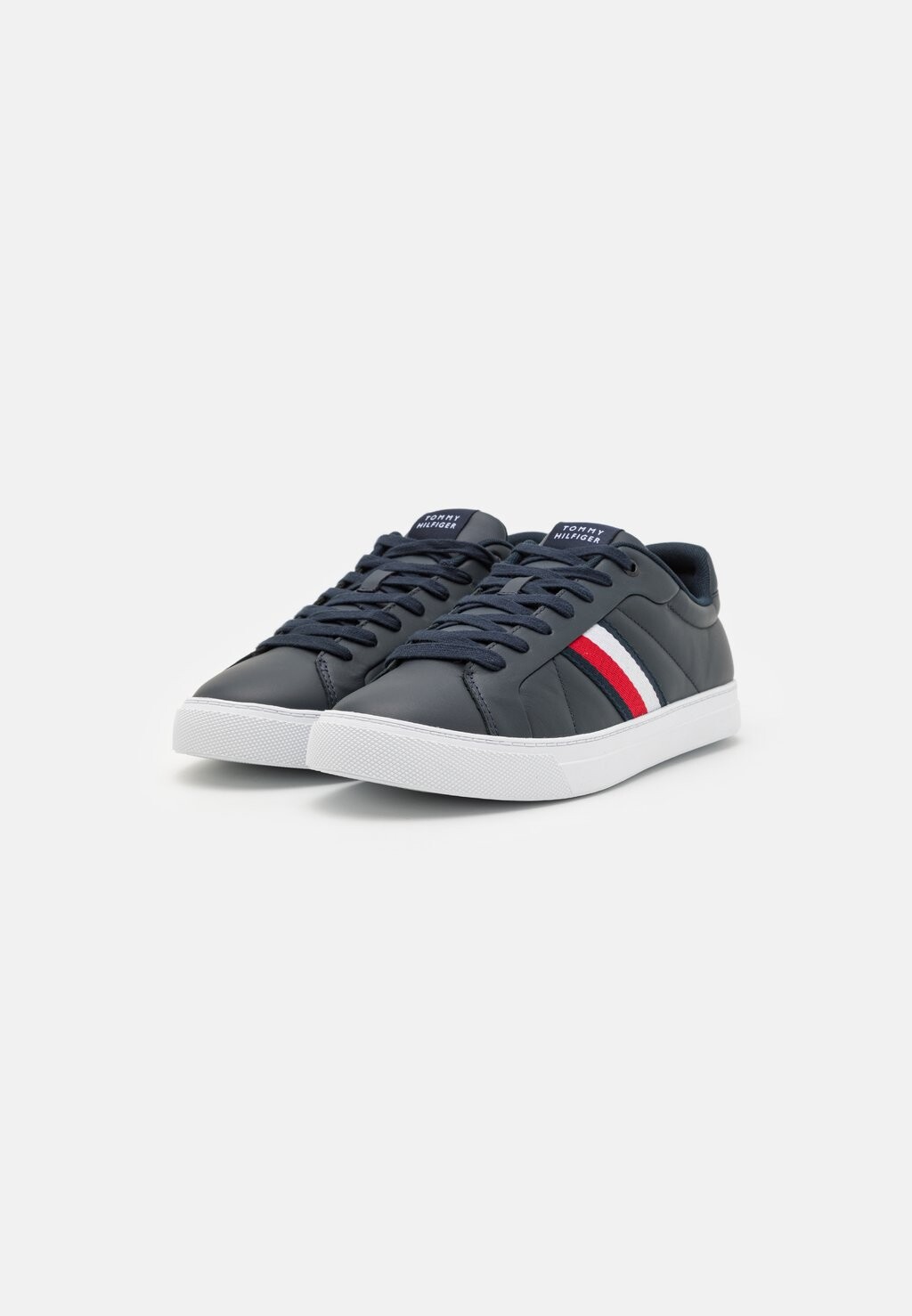 

Кроссовки на шнуровке ICON COURT STRIPES Tommy Hilfiger, темно-синий