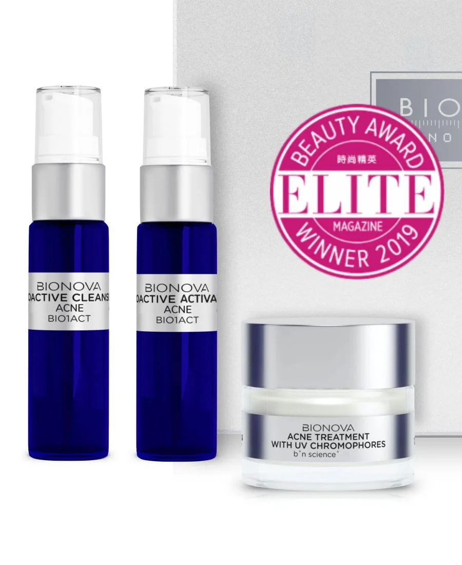 Bionova Коллекция средств от прыщей Acne Discovery с УФ-хромофорами