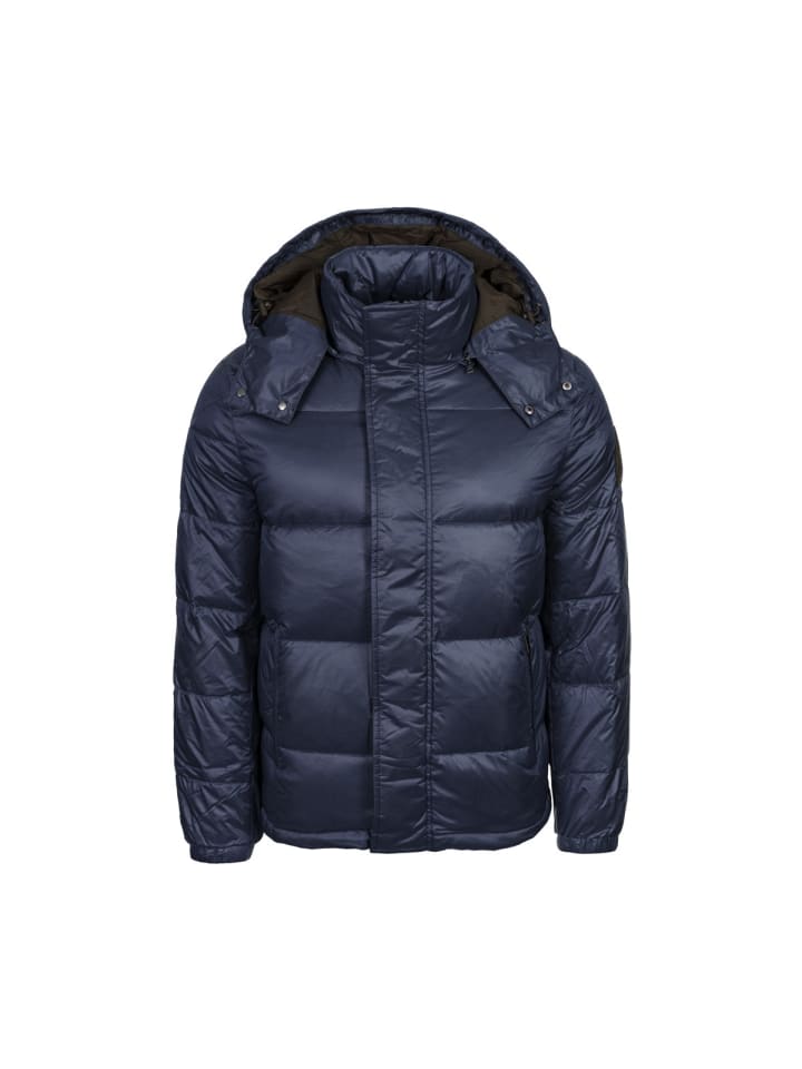 

La Martina Пуховая куртка MBO021 темно-синего цвета