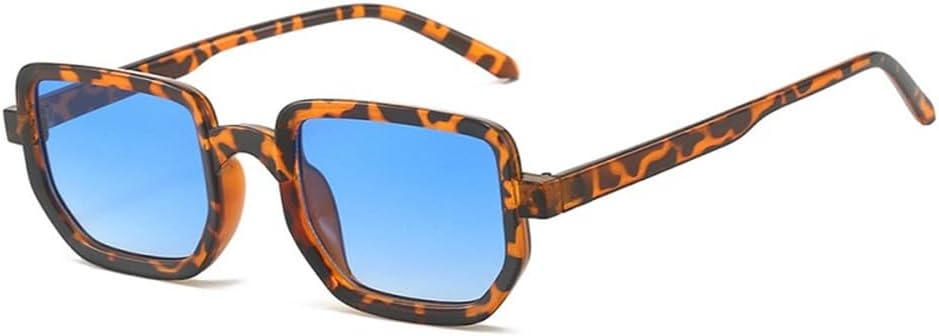 

Солнцезащитные очки прямоугольной формы для женщин и мужчин, с линзами PC, тонкой оправой, леопардовым принтом, черного цвета, винтажные, с защитой от УФ-излучения UV400, m1477 Generic, M-1483