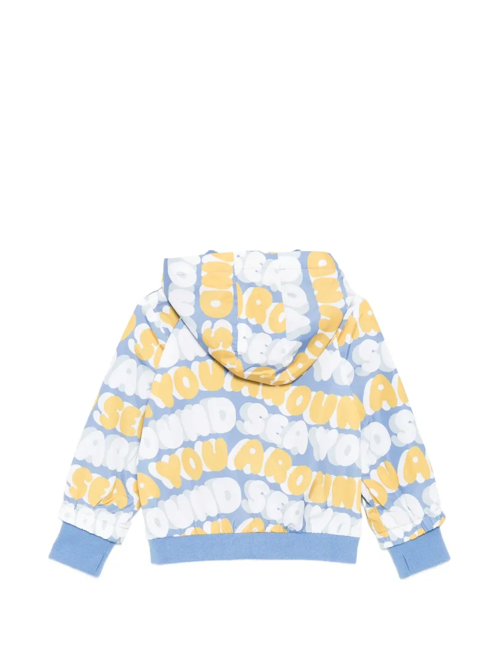 Куртка с капюшоном и графическим принтом Stella Mccartney Kids, синий — фото 2