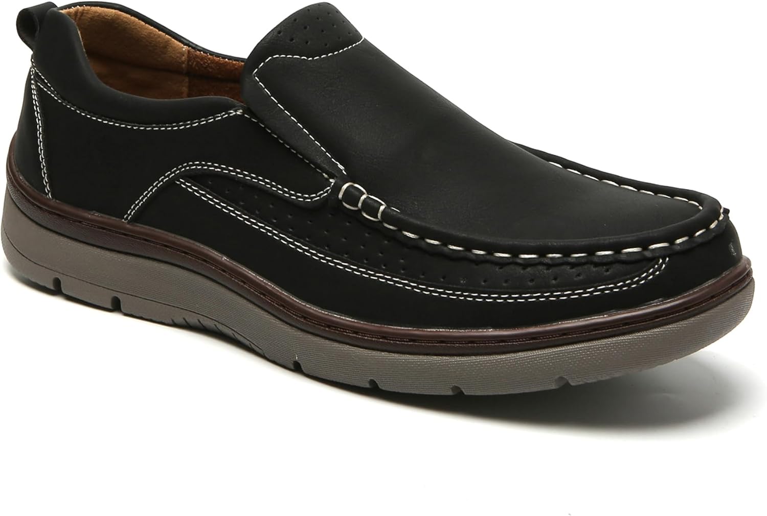 

Мужские лоферы Aston Marc, универсальная кожаная обувь для работы, путешествий и повседневной носки, стильные и дышащие, черный