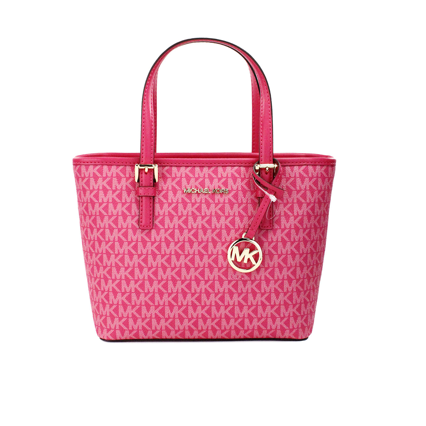 

Jet Set ПВХ кожа XS дорожная сумка-тоут с застежкой-молнией сверху кошелек Michael Kors