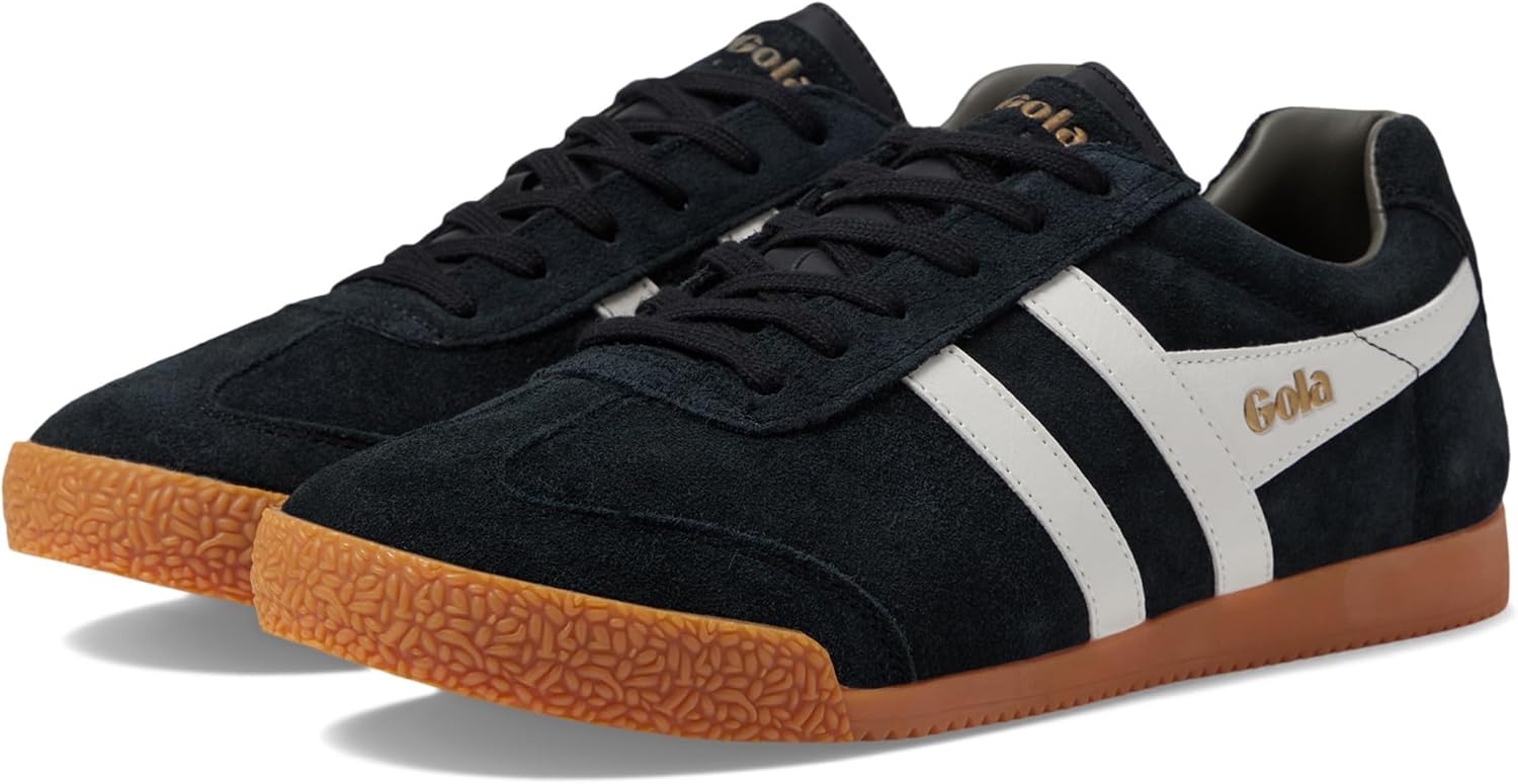 

Мужские модные кроссовки Gola Harrier, слоновая кость/черный/хаки