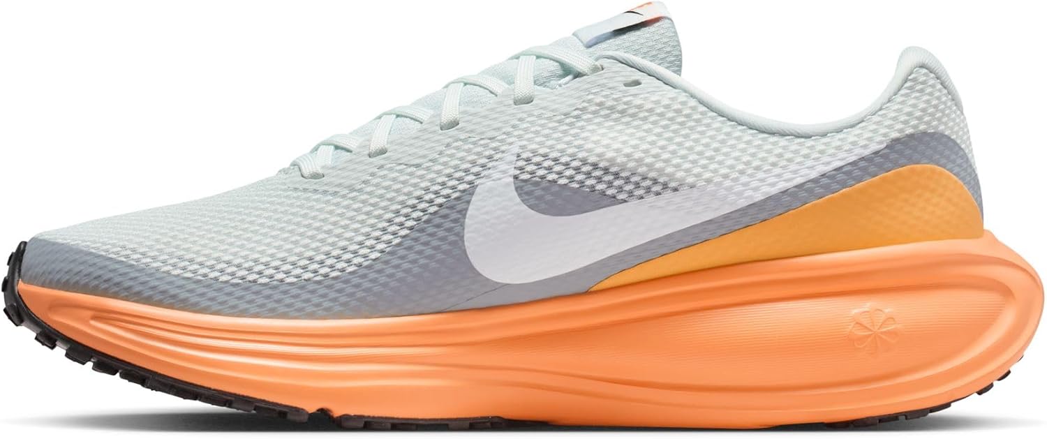 Мужские кроссовки для бега по шоссе Nike Revolution 8, белый/серый/белый — фото 4