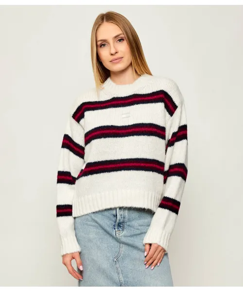 

Свитер Loose fit Tommy Jeans, белый