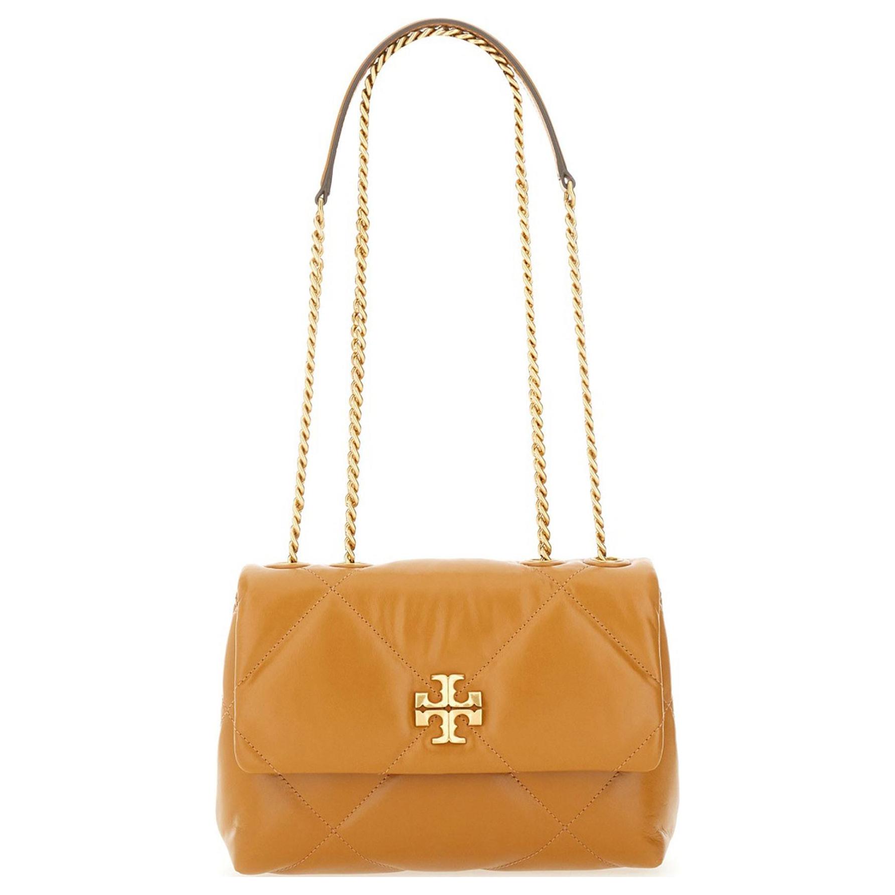 

Сумка через плечо Kira Nappa Leather женская tan TORY BURCH, Set (Bag+Dust Bag)