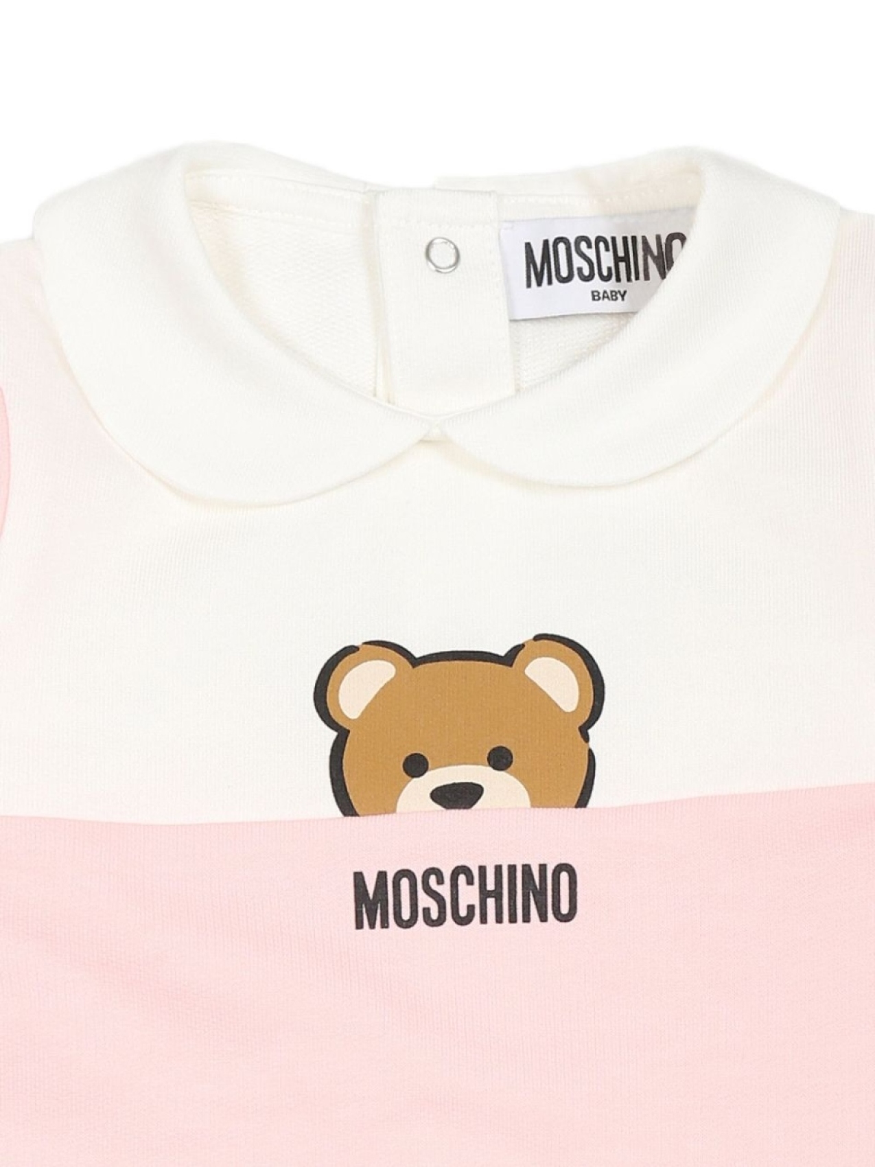 Moschino Kids пижама с логотипом, розовый — фото 3