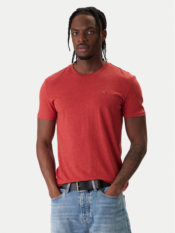 

Футболка slim fit Jaspe DM0DM20363 Tommy Jeans, красный