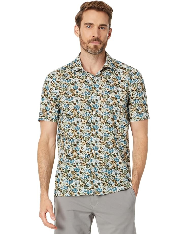 

Рубашка Good Man Brand Short Sleeve Big On Point, цвет Neutral Watercolor Dots