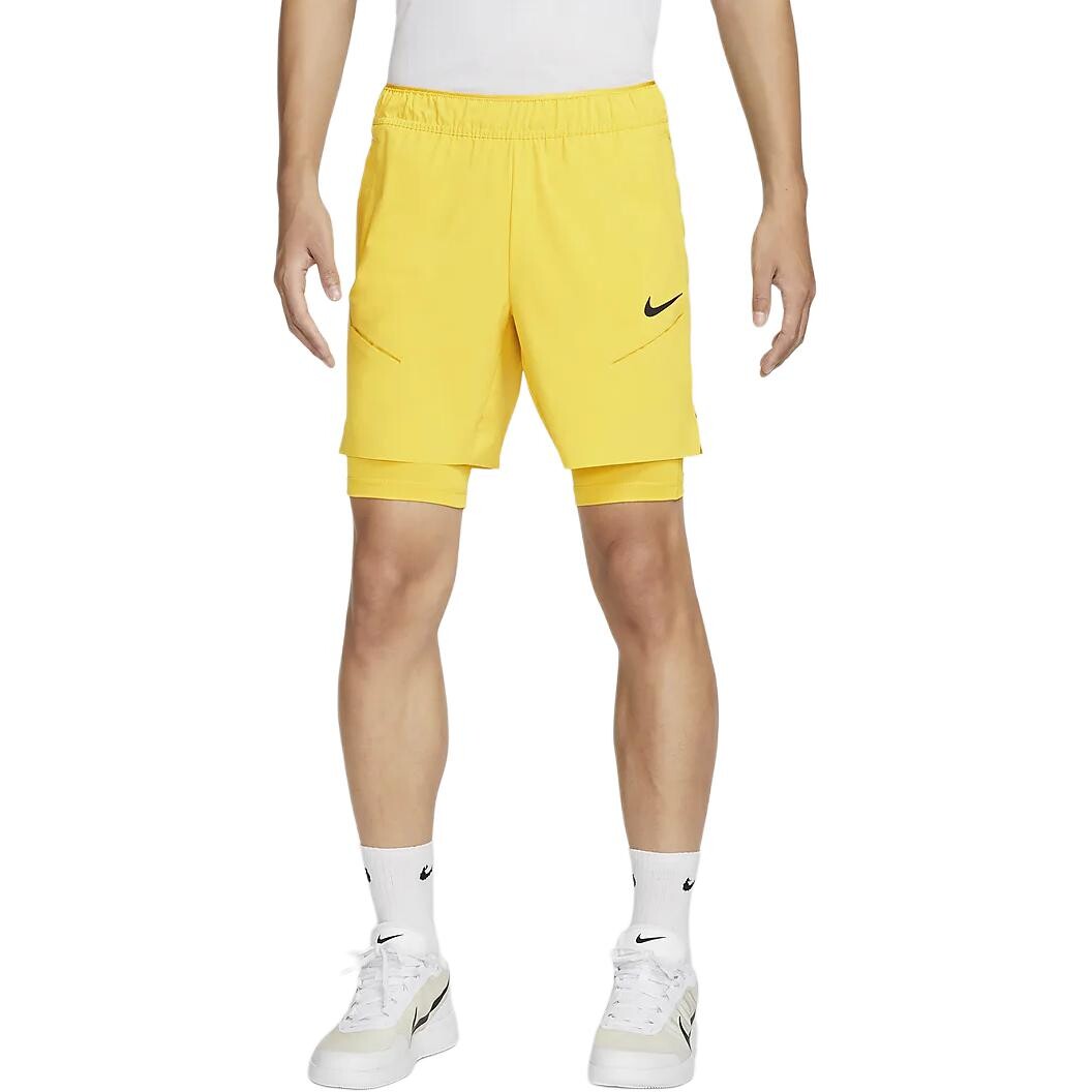 

Теннисные шорты мужские Vivid Sulfur/Multi/Black Nike, черный