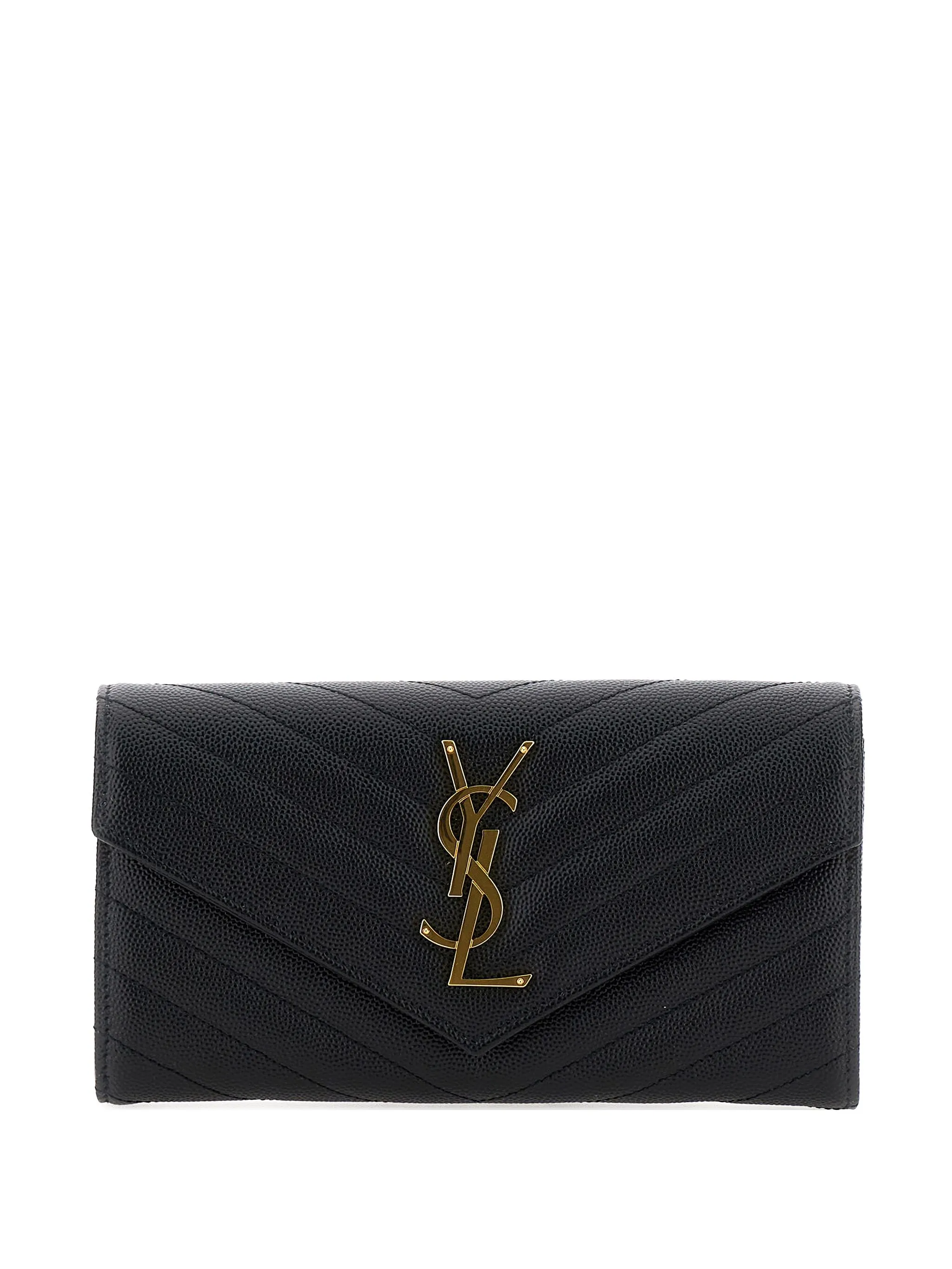

Кошелек с логотипом Saint Laurent, черный