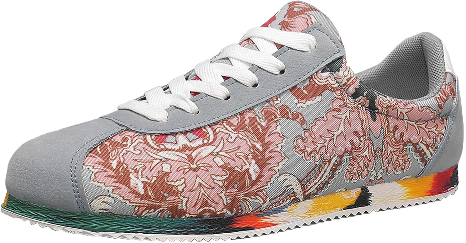 

Классические стильные национальные костюмы с обувью для мужчин, модные мужские кроссовки, винтажные классические повседневные мужские туфли Generic, серый