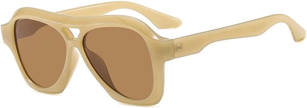 

Солнцезащитные очки для мужчин и женщин - защита UV400 - увеличенные двойные перемычки, цвет "желейный панк", для занятий спортом на открытом воздухе и вождения DSVIGF, Jelly Tea Tea