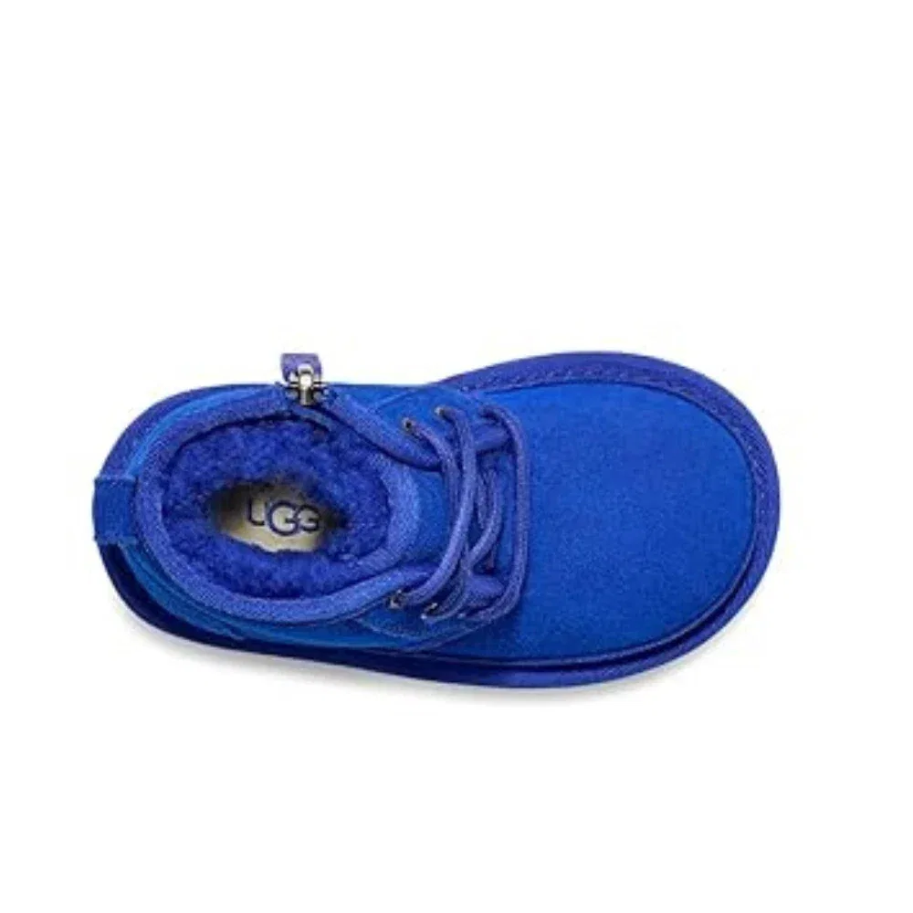Детские сапоги UGG Neumel II 1017320T - Синие сапоги-чукка из овчины RHS997 — фото 3