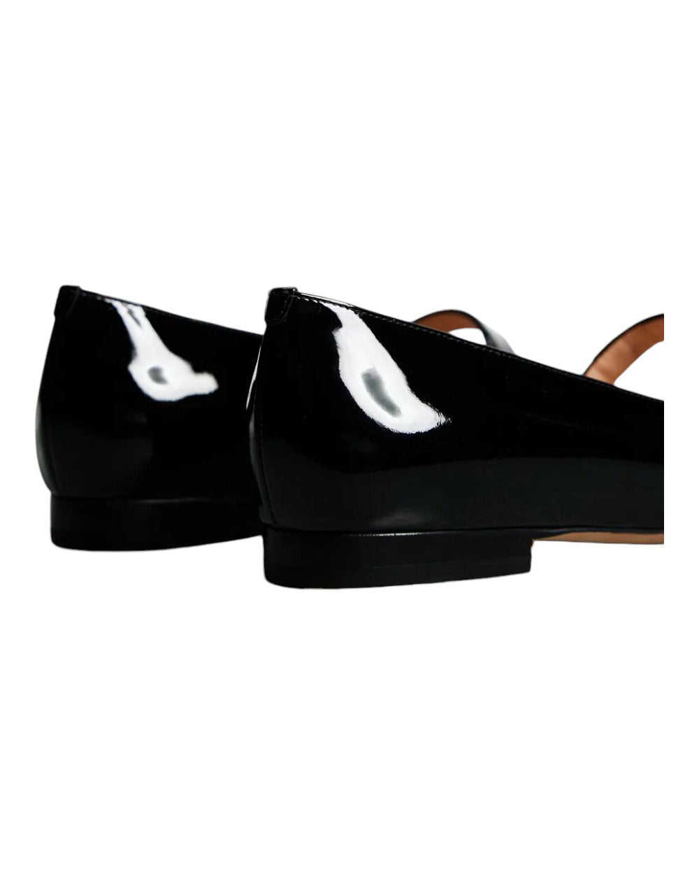 Bally Elis 6303067 женские черные туфли из лакированной телячьей кожи на плоской подошве — фото 4