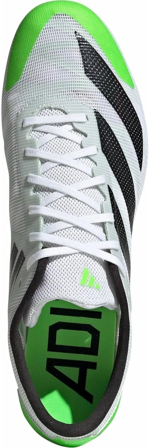 Кроссовки Adidas Unisex Adizero XCS Low (не для футбола), Ftwr White Night Met Solar Green — фото 4