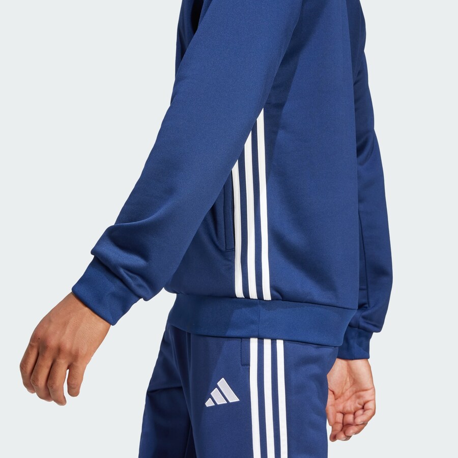Свитер с капюшоном на молнии ADIDAS PERFORMANCE Athletic Sweatshirt Tiro 25 Essentials, темно-синий — фото 3