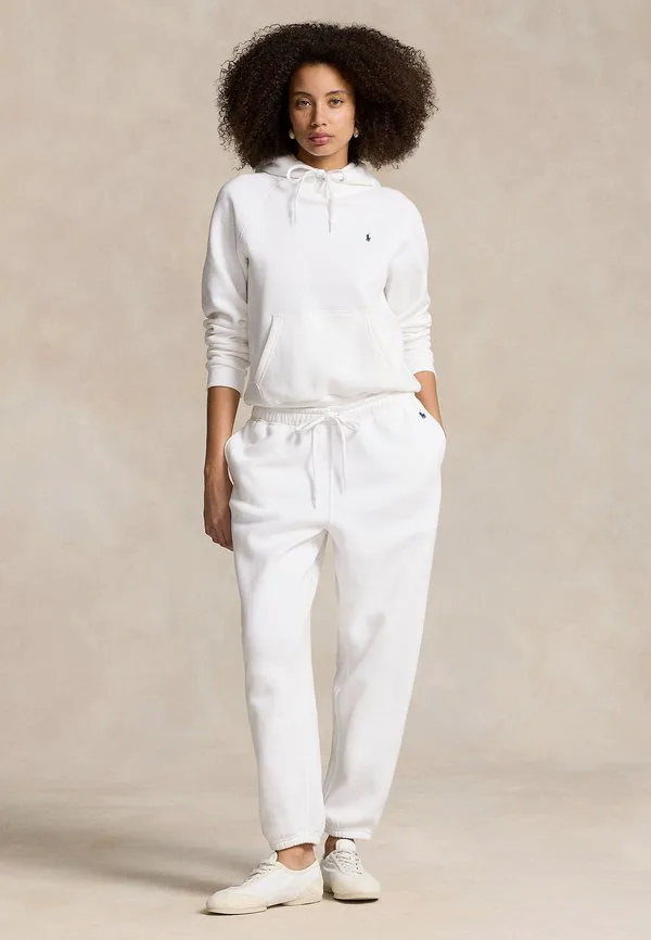 Худи укороченного кроя Polo Ralph Lauren, White — фото 2