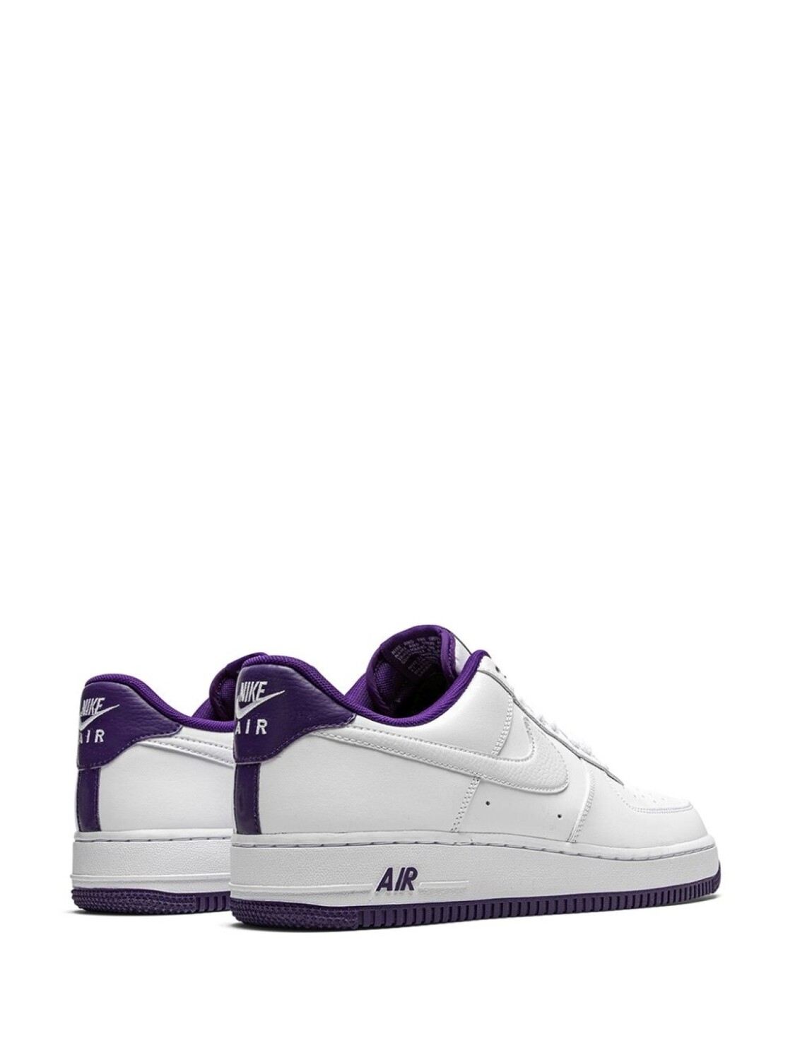 Кроссовки Nike Air Force 1 Low, белый/темно-фиолетовый — фото 3