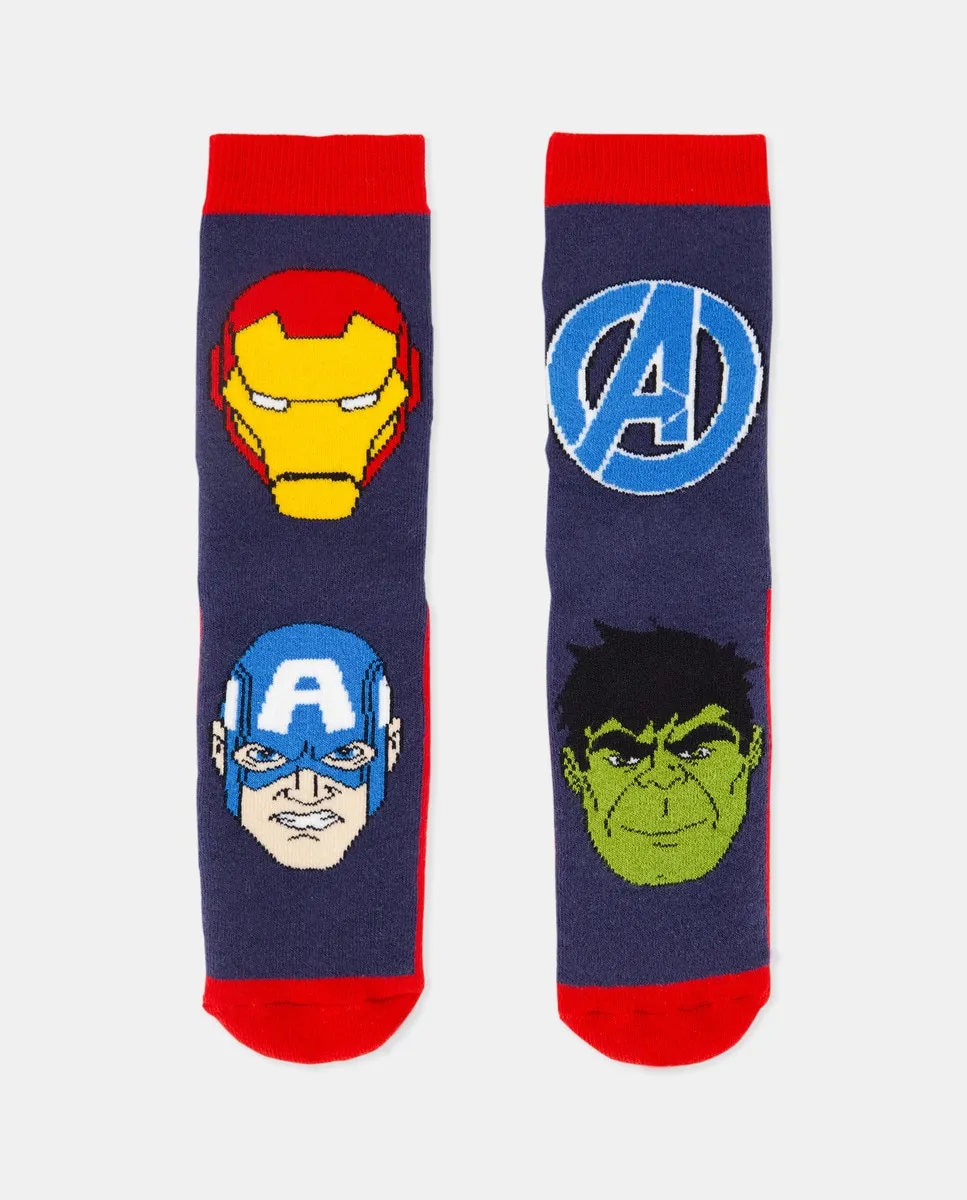 

Нескользящий носок для мальчика Cotton Juice, синий