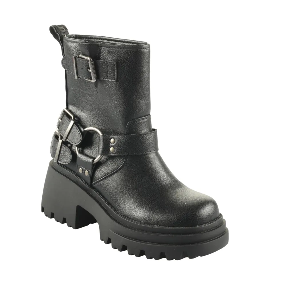 Ботинки Buffalo Bravr Biker Lo, черный