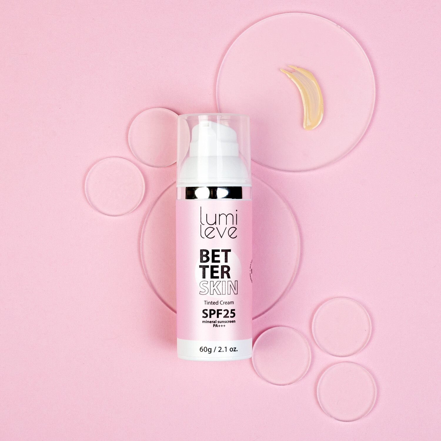Крем-краска с фильтром spf25 Lumileve Better Skin Tinted Cream, 60г — фото 3