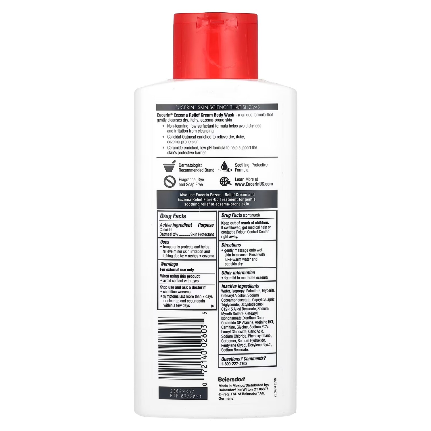 Eucerin Крем-гель для душа для облегчения экземы — фото 2
