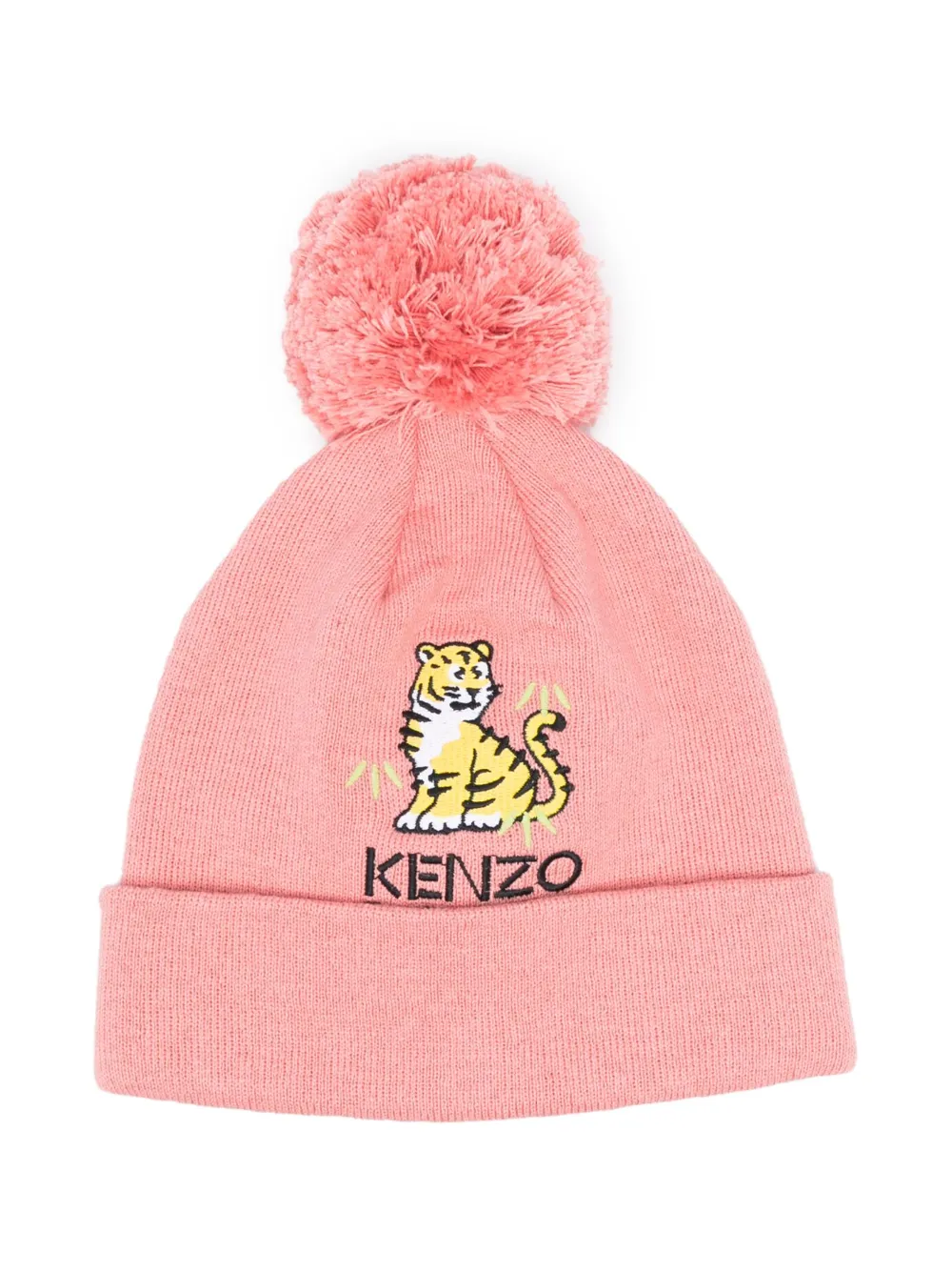 

Шапка бини с вышивкой Tiger Kenzo Kids, розовый