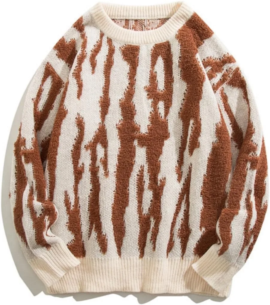 

Свитер для мужчин Chunky с неровными полосками SUGEBETA