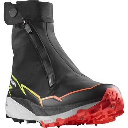 

Зимние кроссовки с перекрестными шипами Salomon, цвет Black/Fiery Coral/Safety Yellow